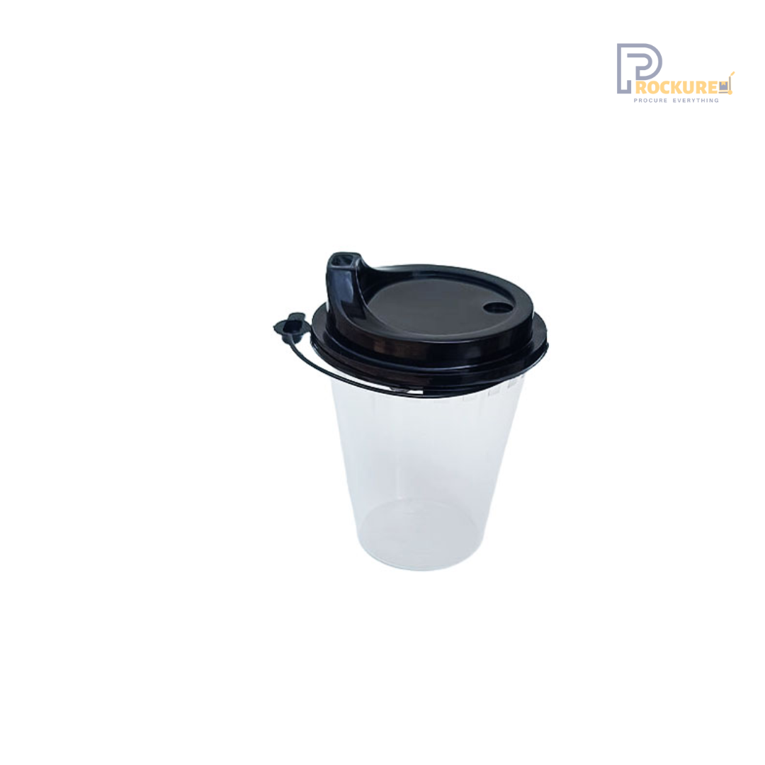 300ml Round Plastic Reusable Cup – Transparent Drinkware for Beverages (500 Pcs/Carton)