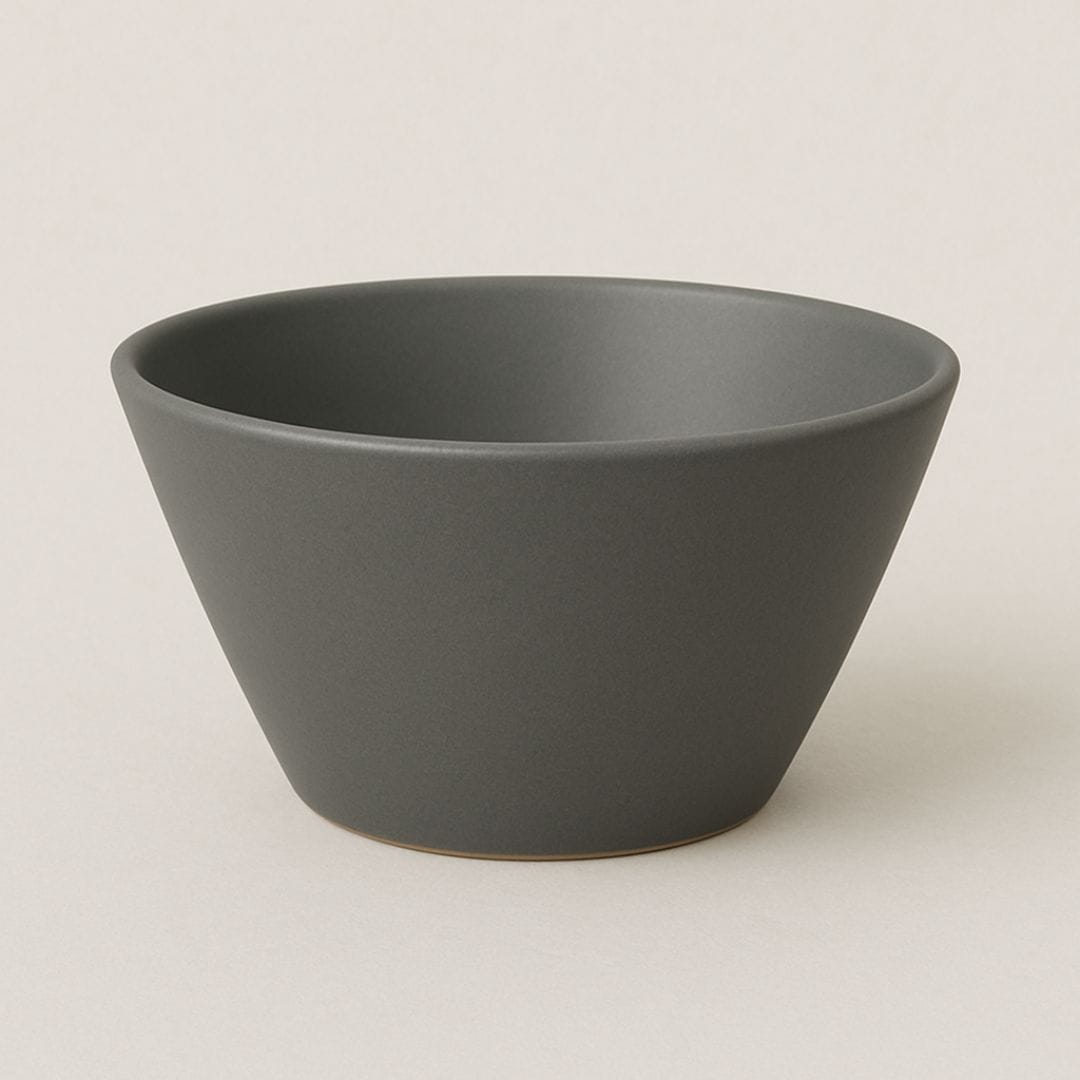 Sanaai Urban Grey "V" Bowl - Porcelain Tableware (24 Pc Carton)