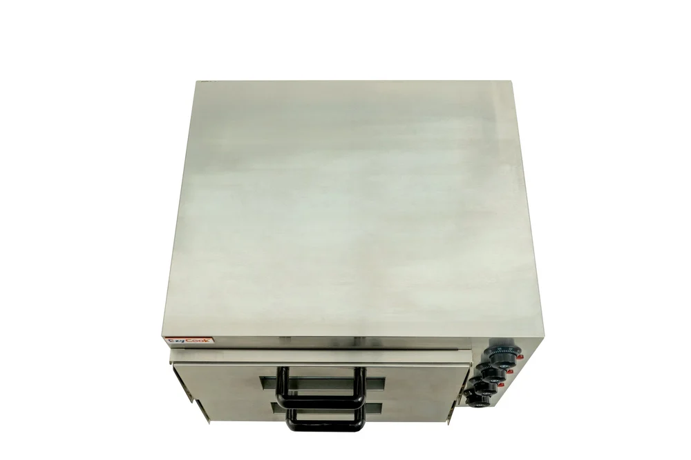 EZYCOOK Electric Pizza Oven PO-408 Double Deck | Stone Baking Surface (16 × 16 Inch) 4