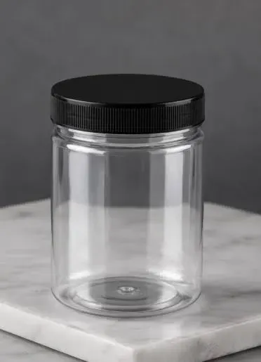PET Jar with Plastic Screw Lid - 98mm Diameter (Transparent Body) | 1200 ml Capacity