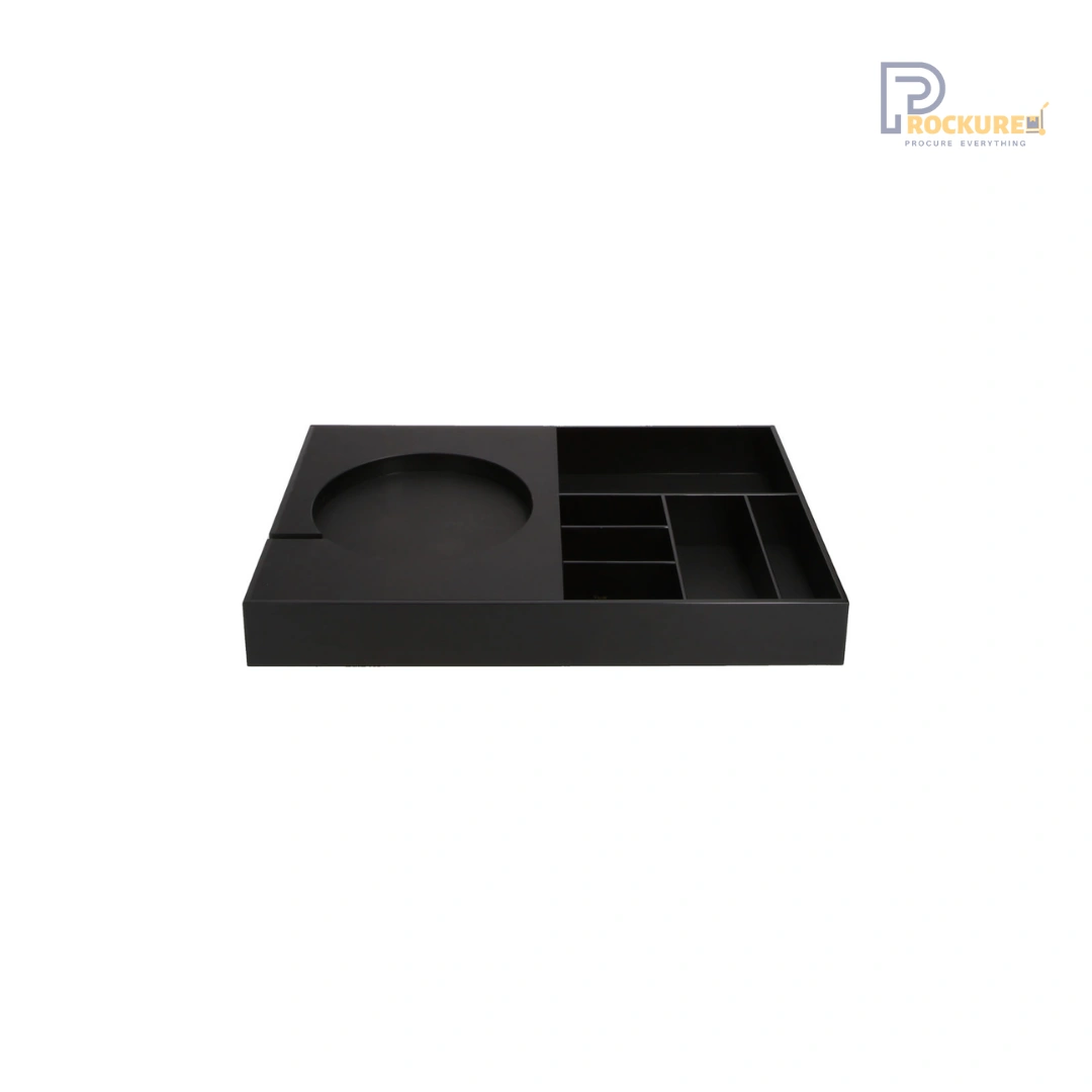 JVD Maestro Combo Kettle Tray – Black Melamine, Heat & Stain Resistant