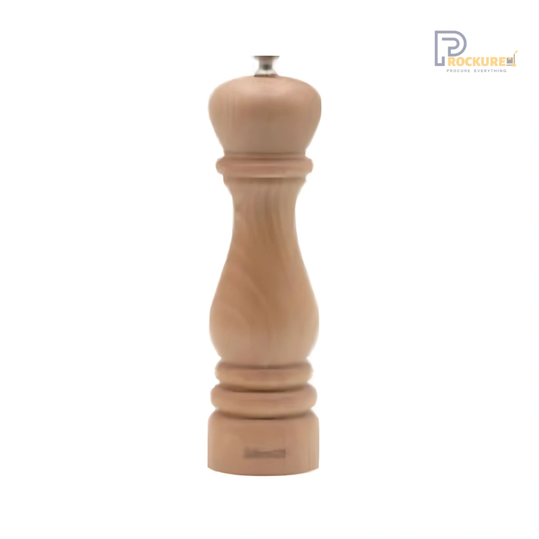 Bisetti Roma Series Salt Mill “ 25 cm (Natural Wood) | Classic & Refined