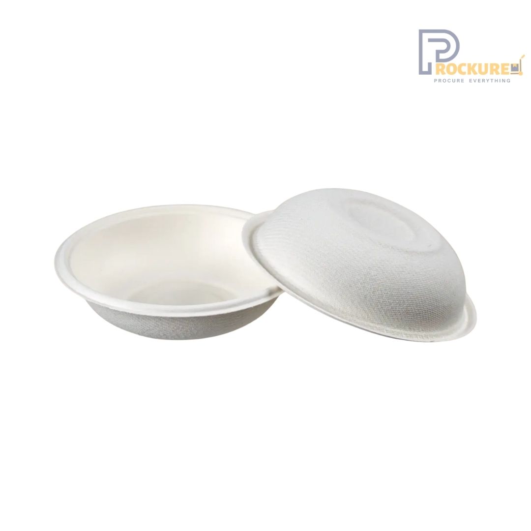 White Bagasse 180 ml Round Bowl | Biodegradable Bowl
