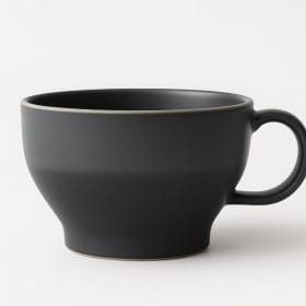 Sanaai Modern Black Tea Cup Porcelain - 225 ml (48 Pc Carton)