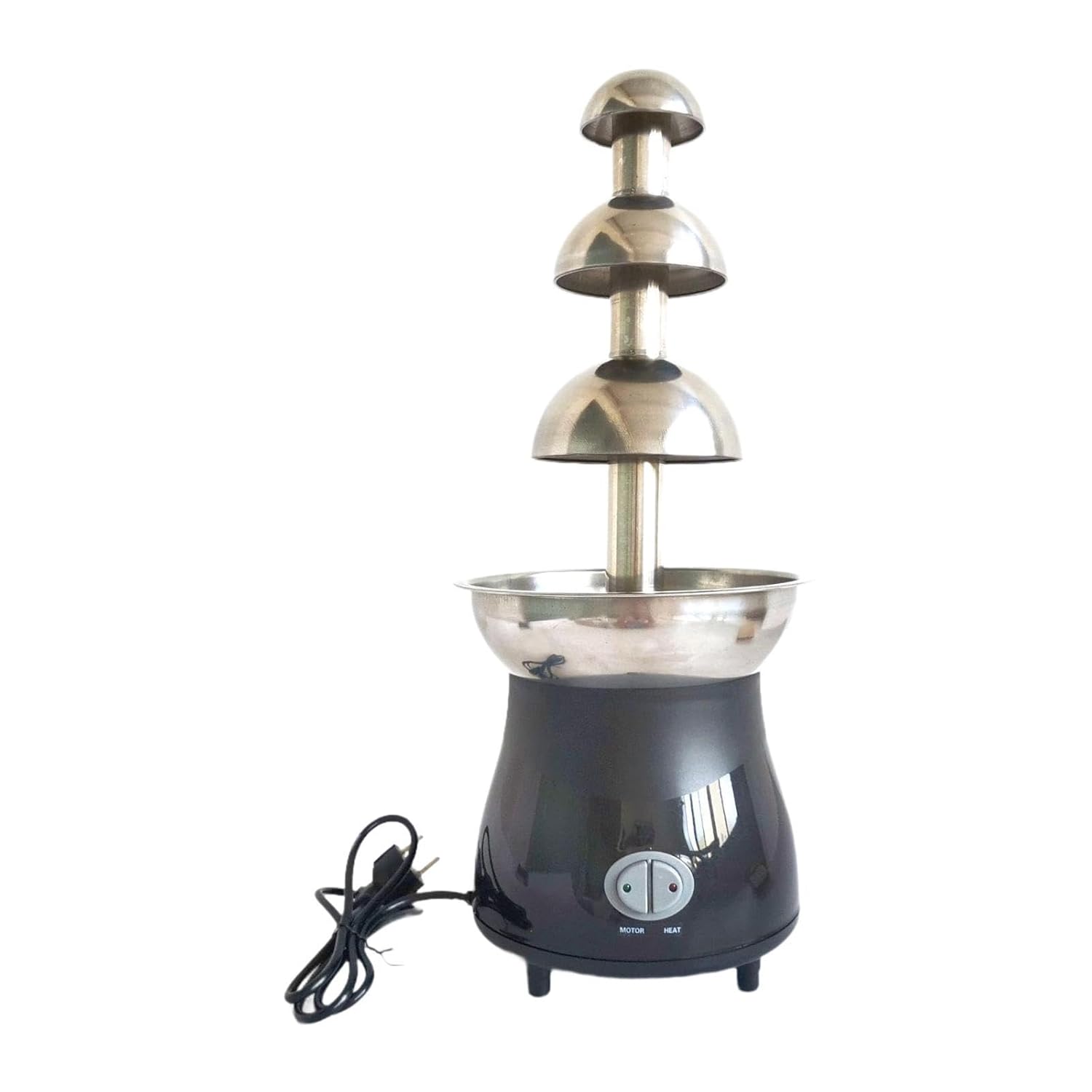 Modinary Black Chocolate Fountain 3 Tier 55 cm Height BL681