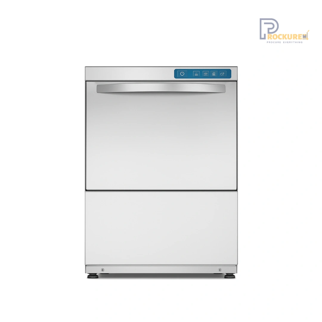 DIHR GS50 Commercial Glass Washer – 30 Racks/Hr, 500 Dishes/Hr, 2.3L Water Use, 590x600x850 mm