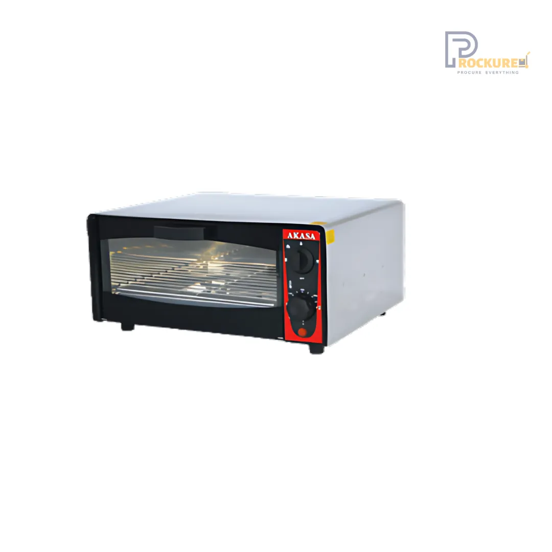 AKASA Stainless Steel Electric Pizza Oven, 1600W for Fast & Even Baking (PO406SS)