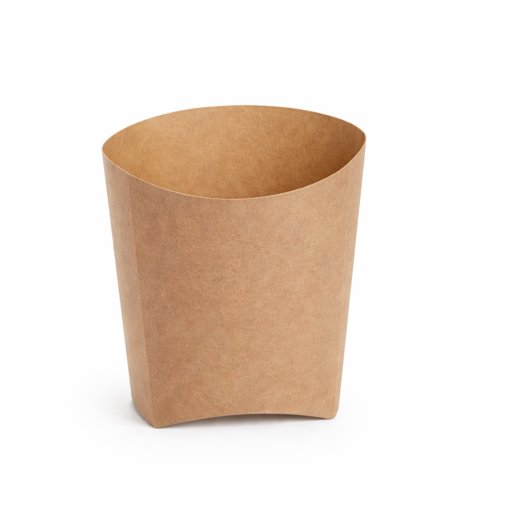 Small French Fries Box Brown Virgin Kraft Paper