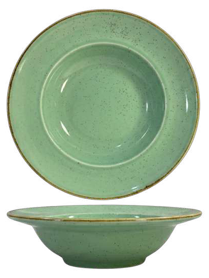 Meraami Aura Mint Ceramic Pasta Plate 25 cm