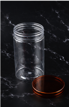 Transparent PET Food Storage Jar with 73mm Lid Diameter for Commercial Foodservice