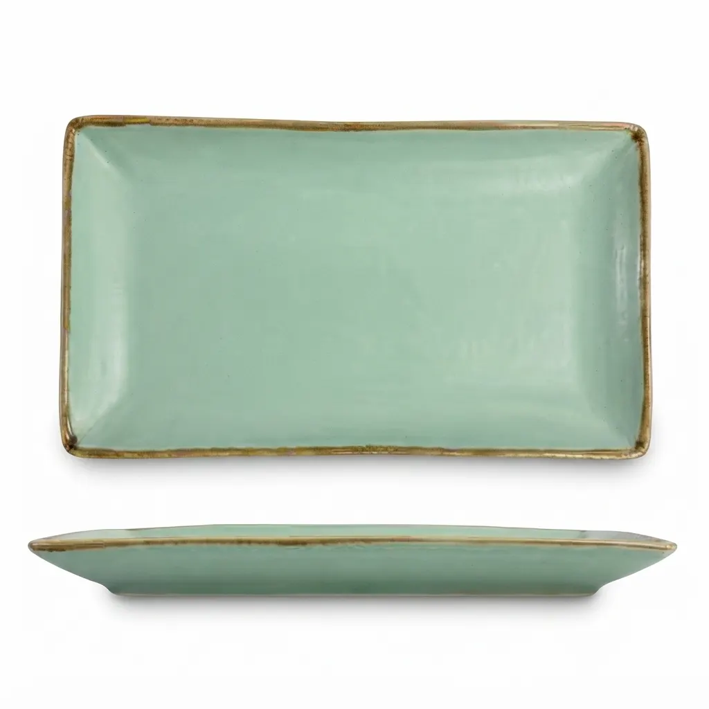 Meraami Aura Mint Ceramic Serving Platter 29 cm