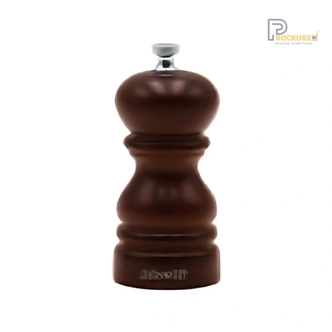 Bisetti Roma Series Pepper Mill 13 cm (Walnut Wood Finishing) | Compact & Rich