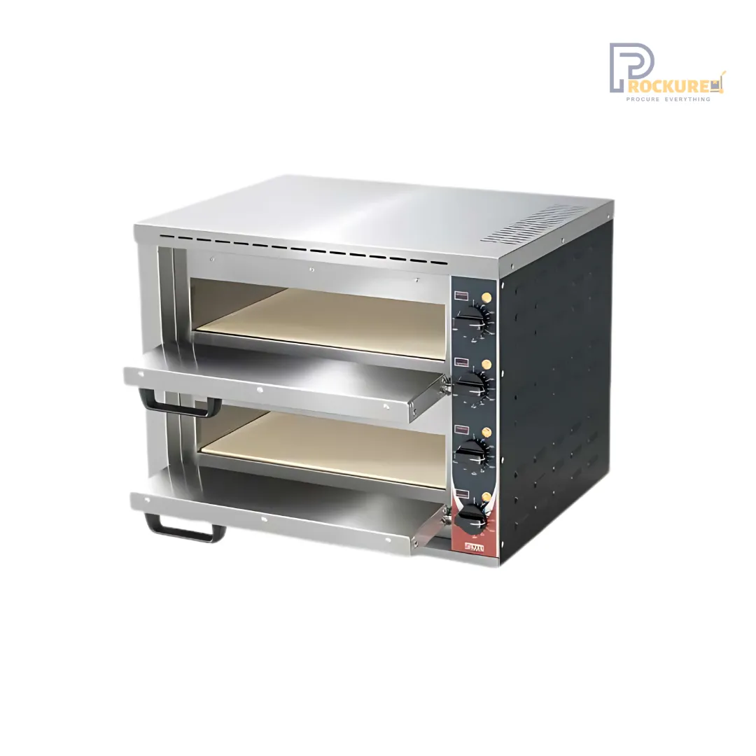 Sirman Stromboli 2 Electric Pizza Oven Double Chamber with Refractory Brick Deck