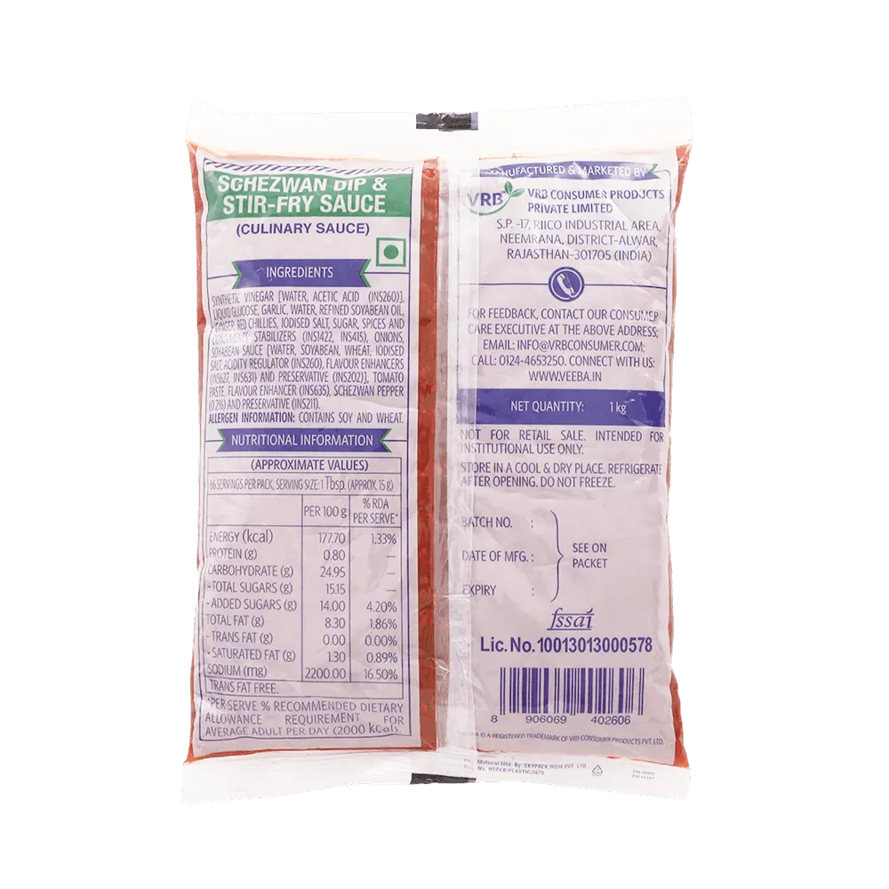 Veeba Schezwan Dip and Stir-Fry Sauce 1 Kg 2