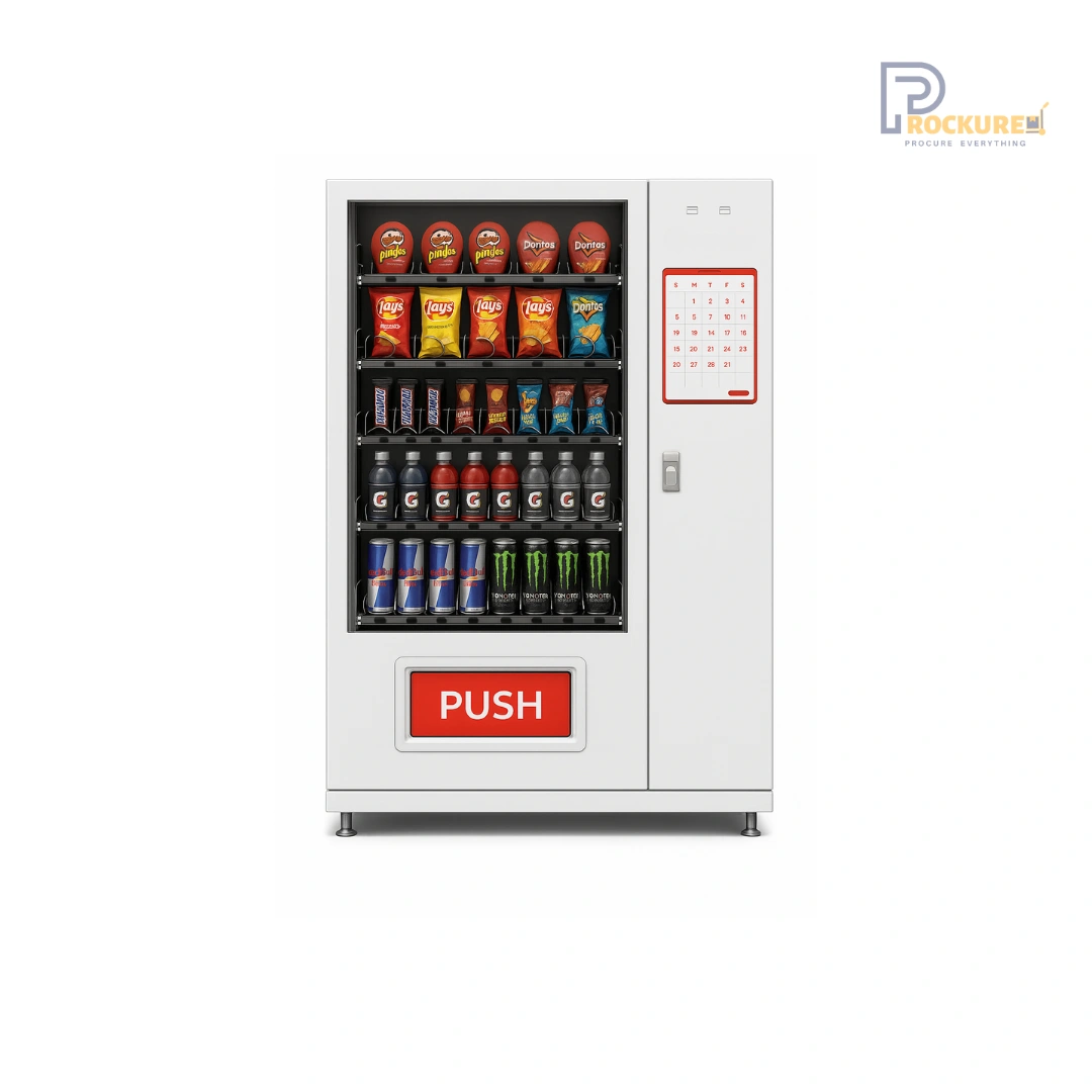 Elanpro Atlas Ambient Vending Machine – 6 Trays, 60 SKUs, Compact Build, 420 pcs Capacity