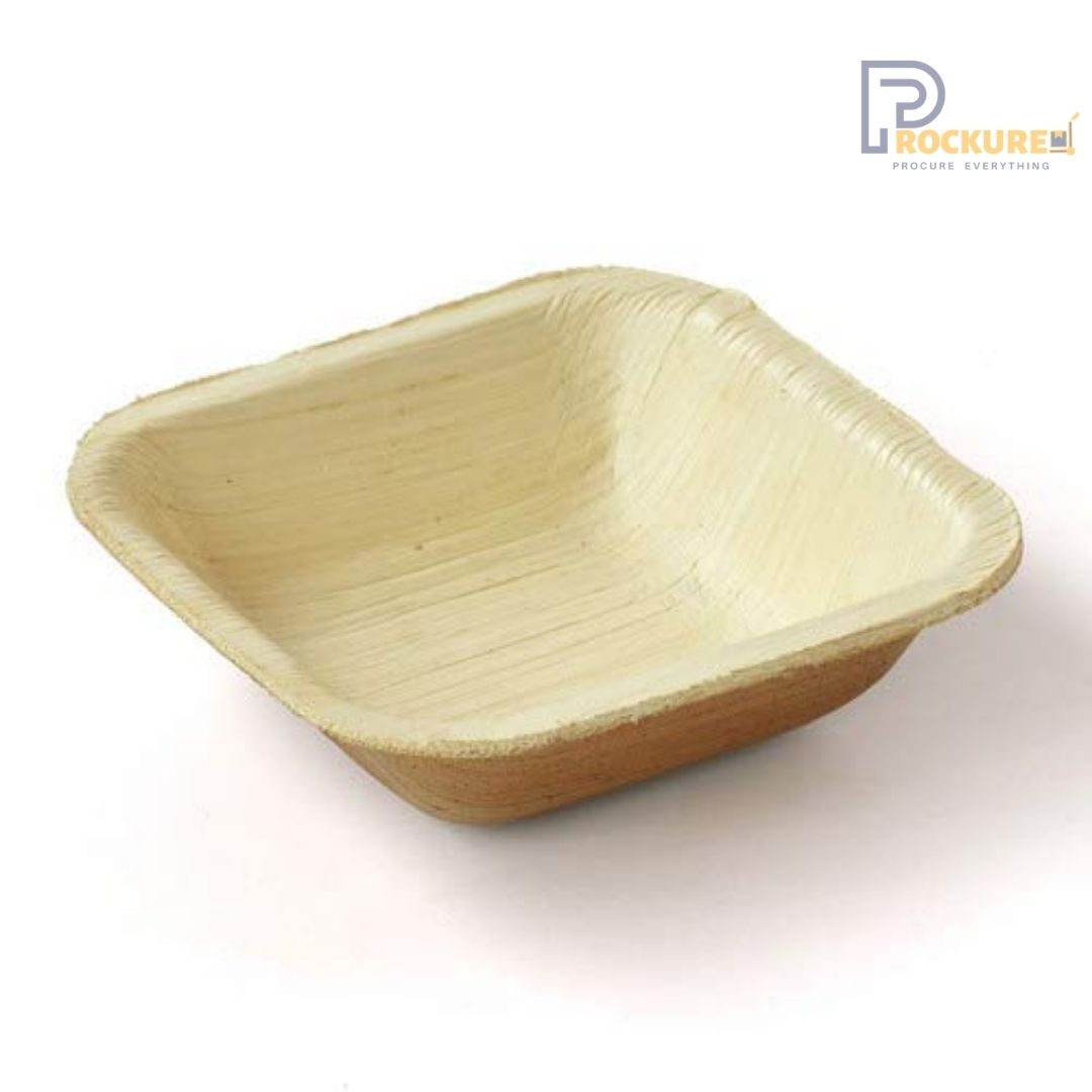 Areca Leaf 4 Inch Square Bowl