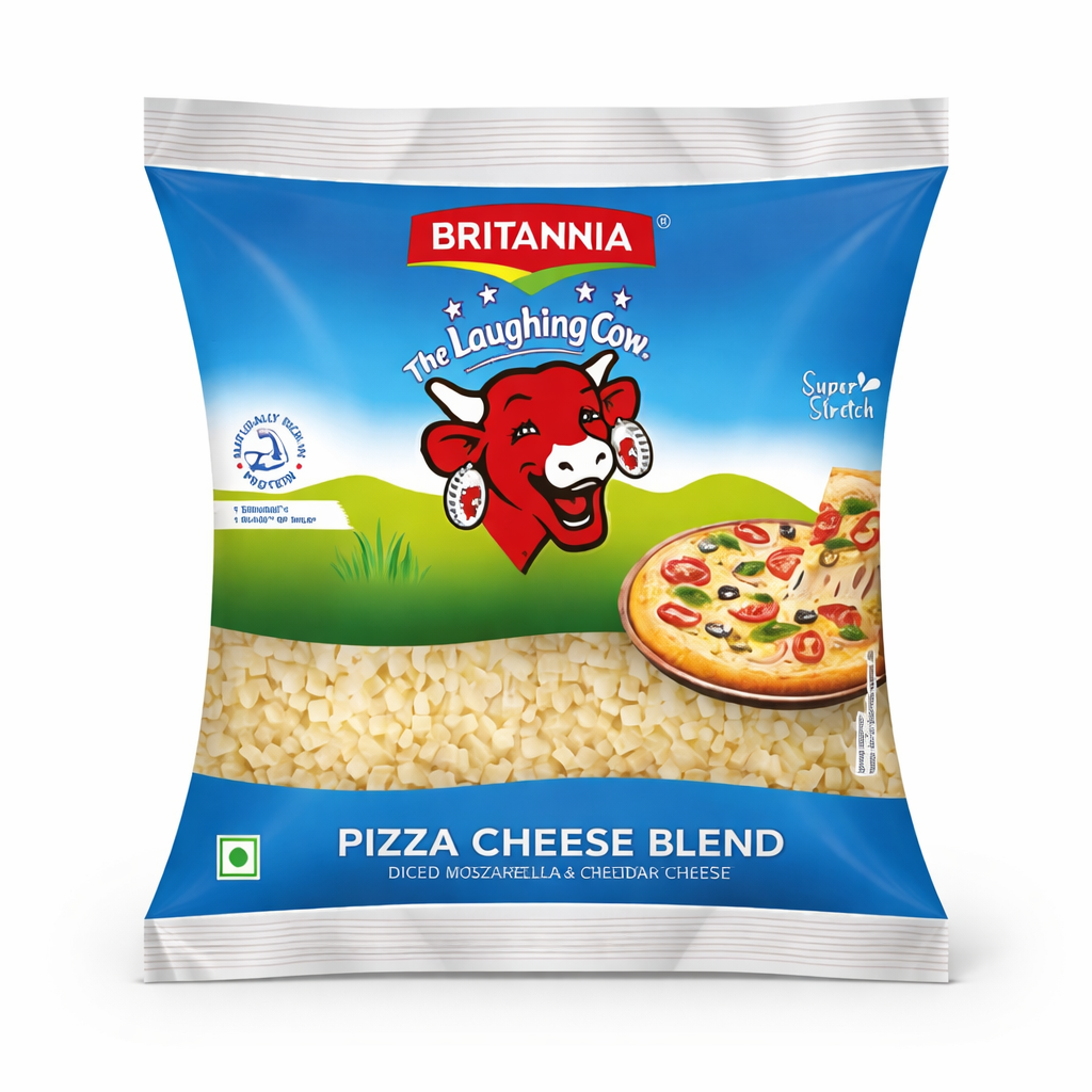 Britannia Cheese Diced Pizza Blend 1kg (1*12) 2