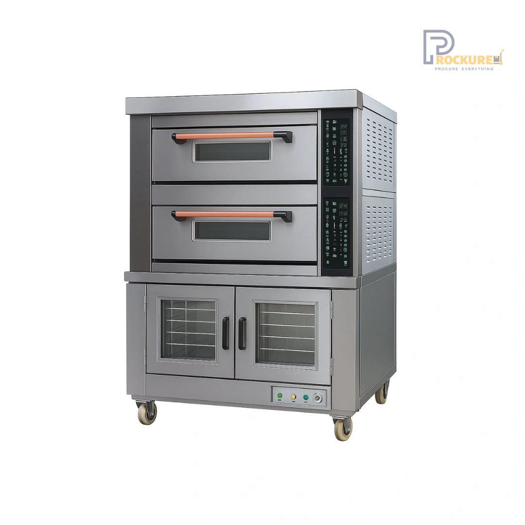 Double Gas Deck Oven with Base Proofer – SM-802T