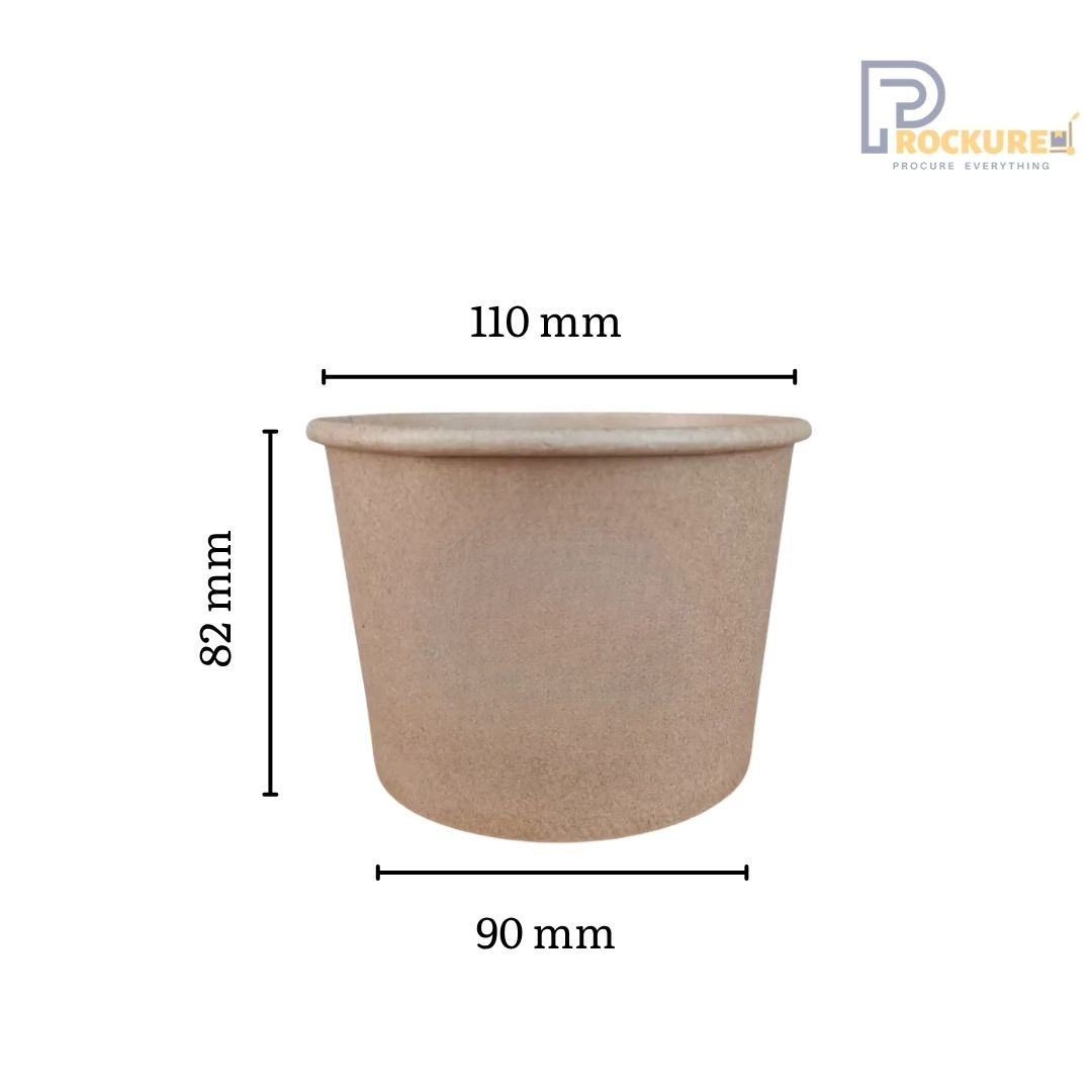 Kraft Brown Paper Bowl | 500 ml
