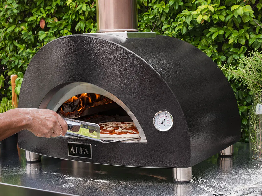 Alfa Forni Moderno Nano Hybrid Gas & Wood Fired Pizza Oven 1 Pizza 50 x 40 cm 5