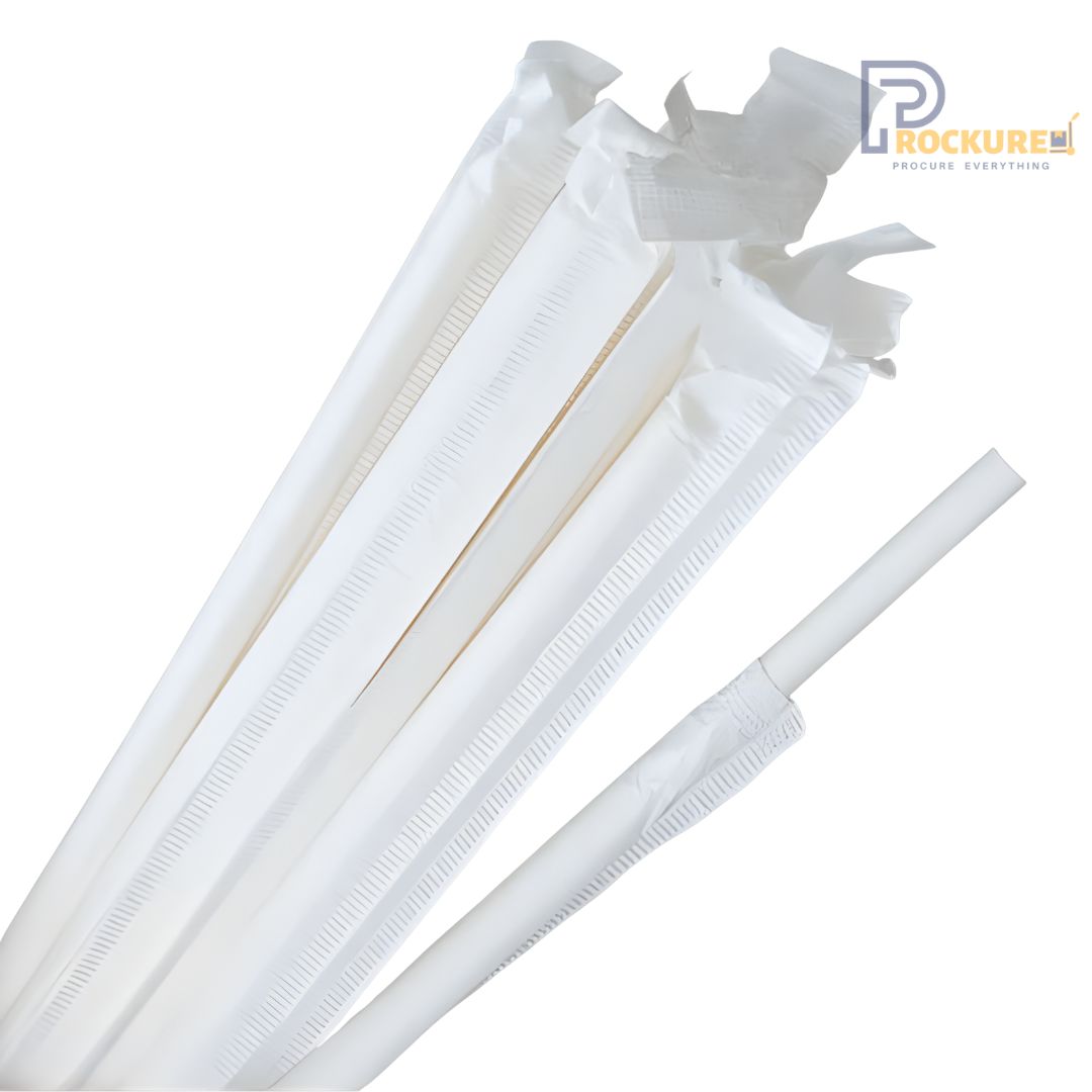 8mm Wrapped Paper Straws | 330 GSM