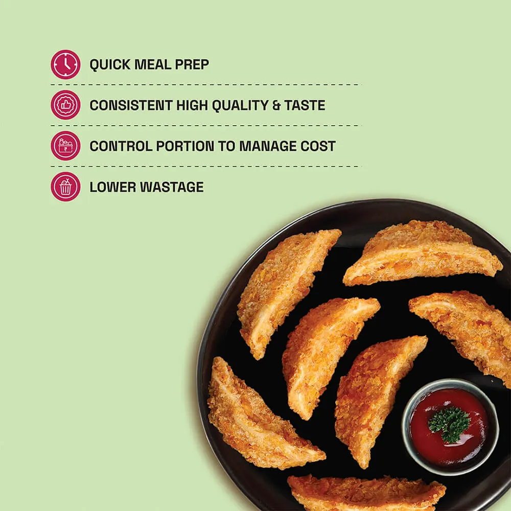 Prasuma Crunchy Veg Momos Frozen (Pack of 30) (33 gm/pc) 4