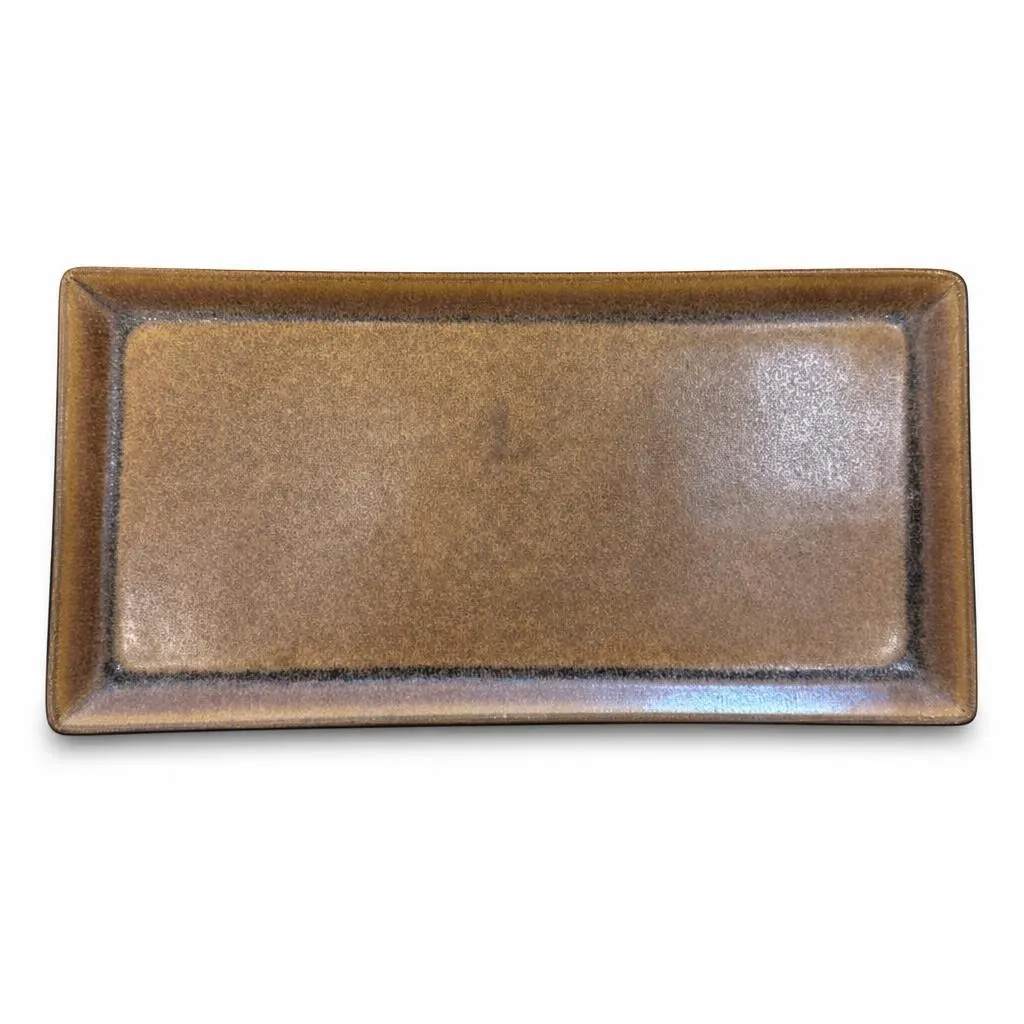 Meraami Field Ceramic Rectangular Flat Tray 28 cm