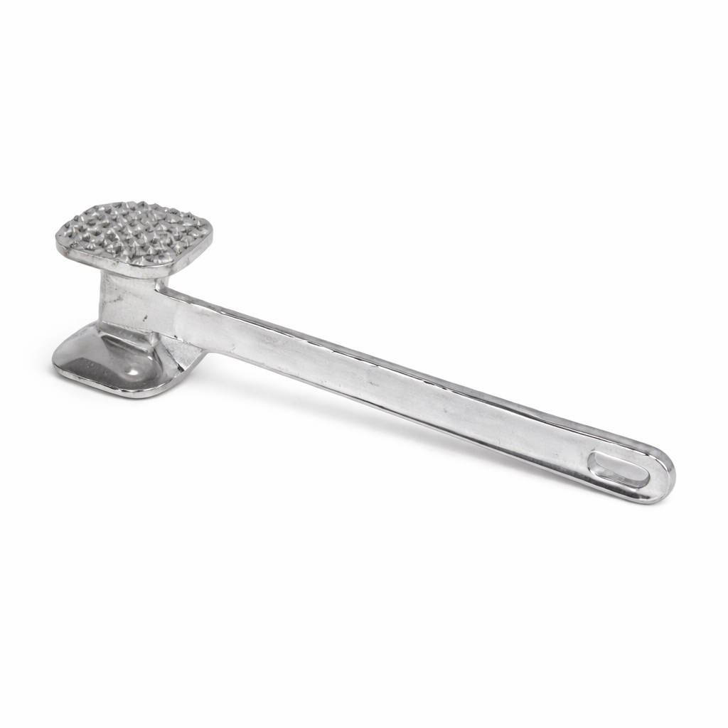 Meat Hammer Matte Square - Stainless Steel Double Sided Tenderizer