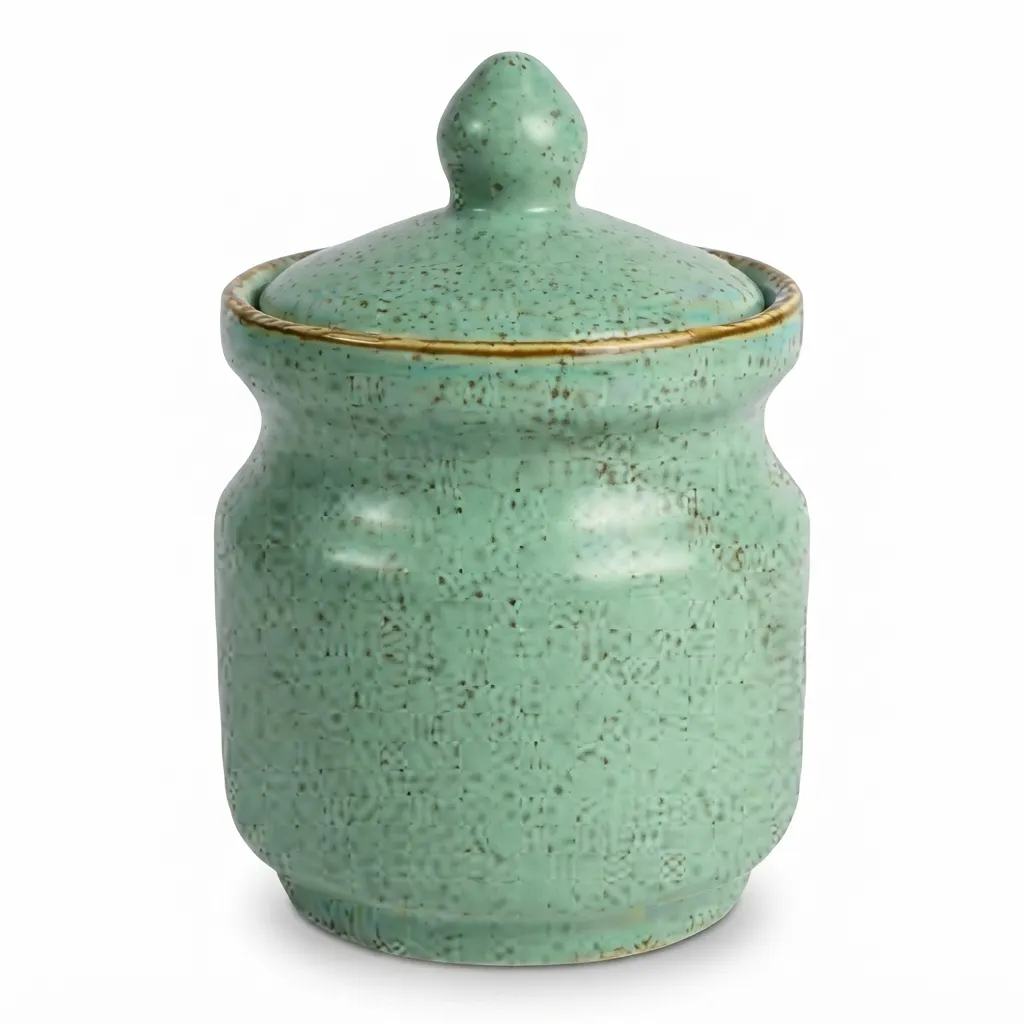 Meraami Aura Mint Ceramic Pickle Jar Set 6.5 cm