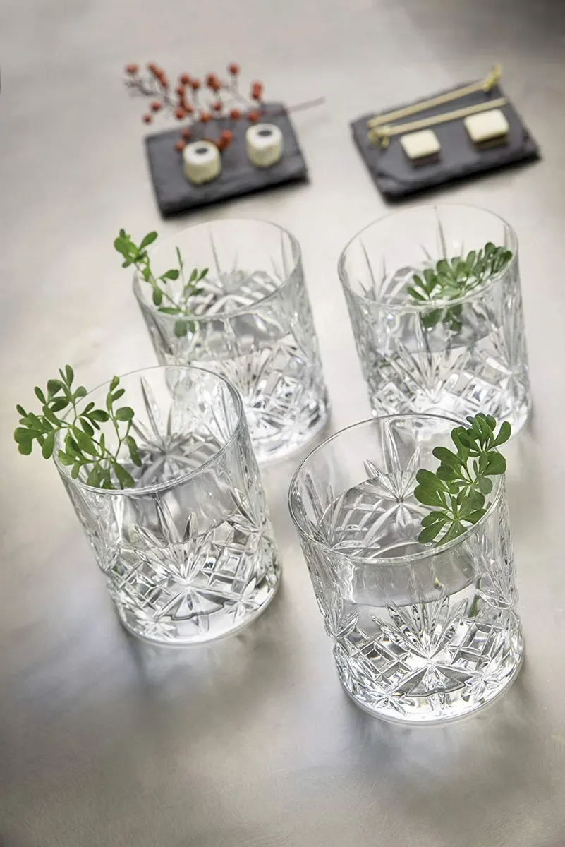 Whisky Glass 340ml – Clear Glass Lowball Tumbler for Premium Beverages 3