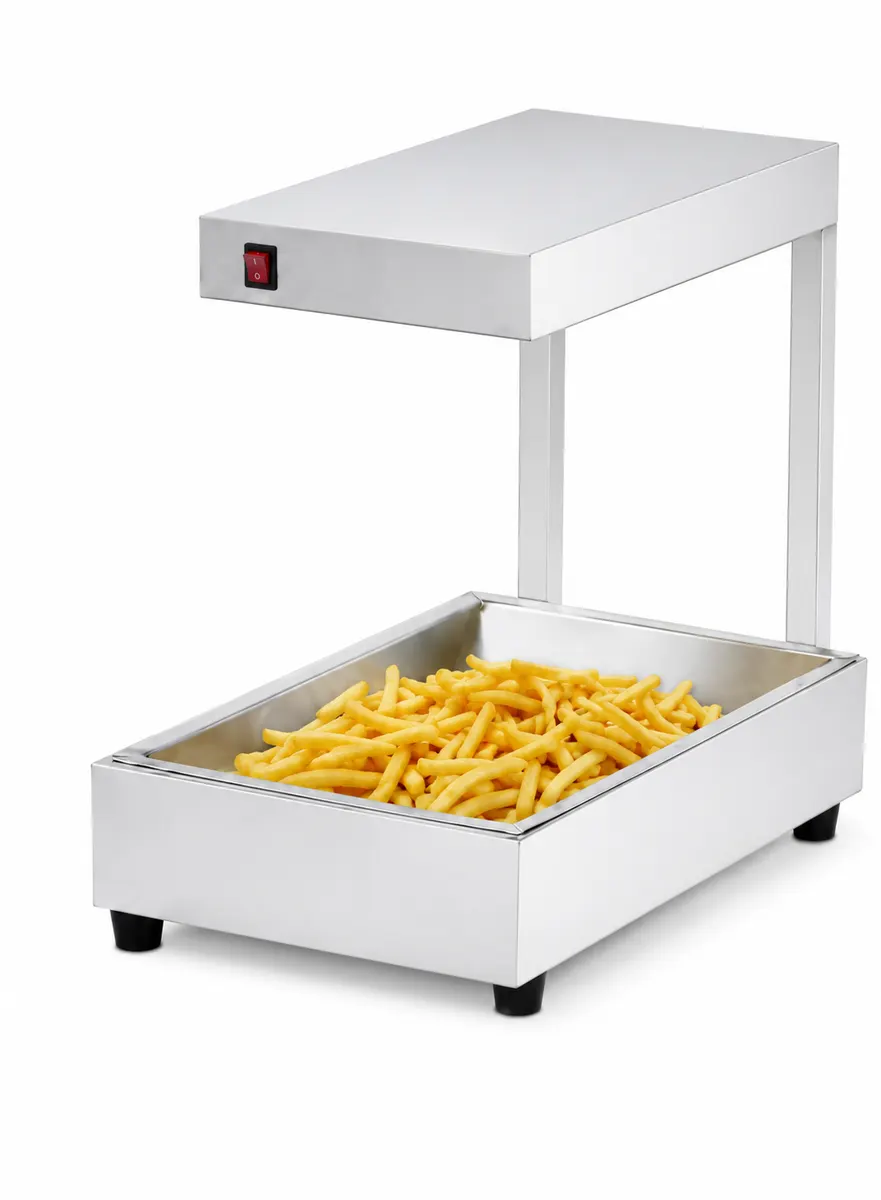 Modinary SS Fries Dump & Warmer | 800W Stainless Steel Hot Hold Unit 2