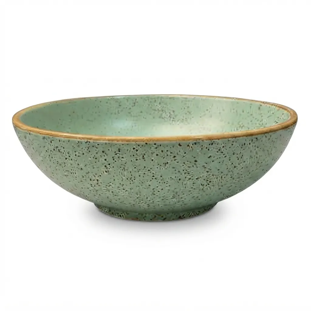 Meraami Aura Mint Ceramic Ellipse Bowl 11 cm