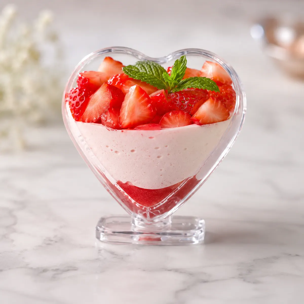Acrylic Plastic Heart Shape Stand Cup N52 3