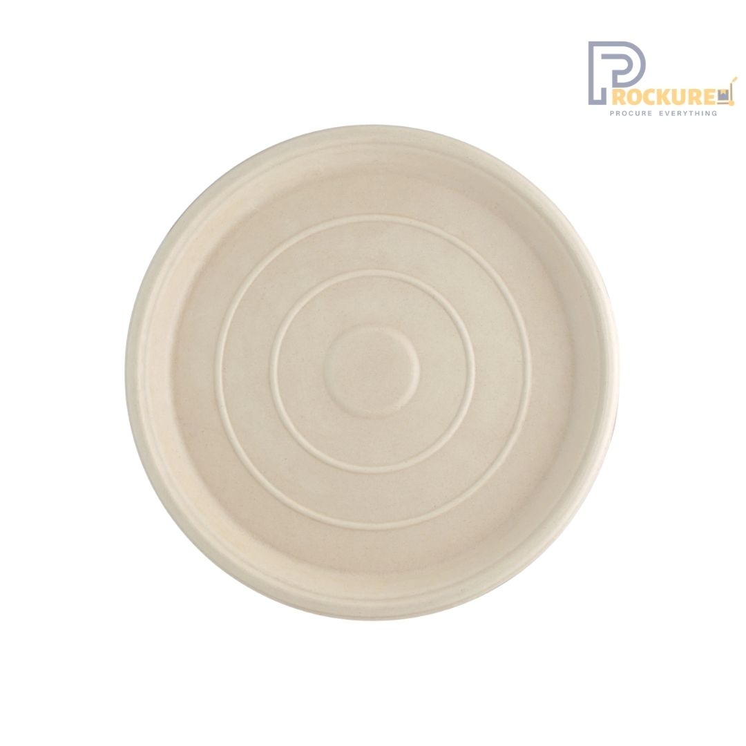 Brown Bagasse XL Thali 12 Inch | Biodegradable Thali