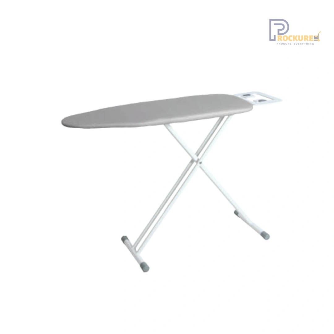 JVD Noble Iron Board – Folded H1205/W335mm, 10mm Silver Cover with Padding, Off-White