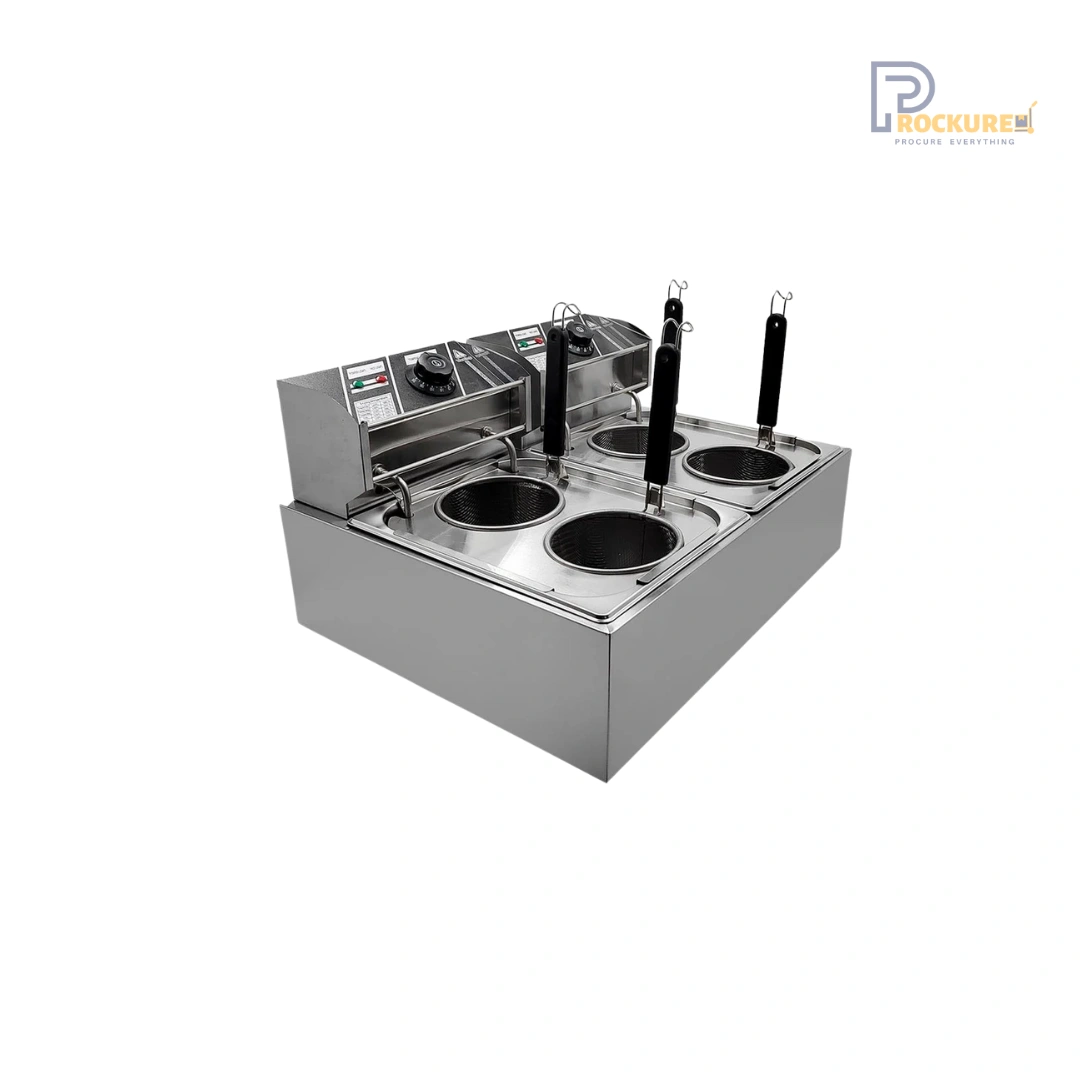 Prockured Basics 4 Compartment Electric Pasta Boiler – 4kW