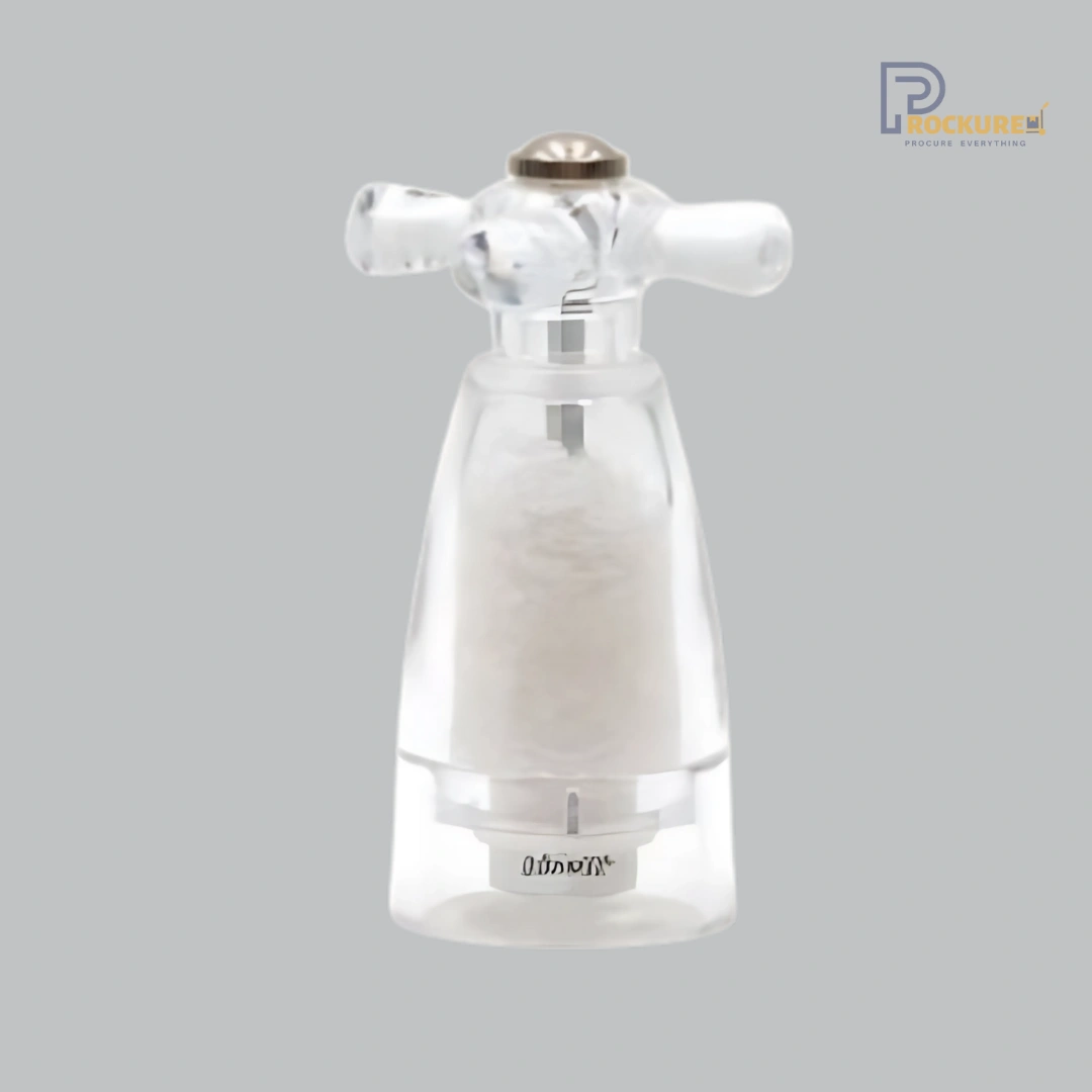 Bisetti Brescia Salt Mill 14.5 cm (Acrylic Tap) | Easy Pour & Stylish