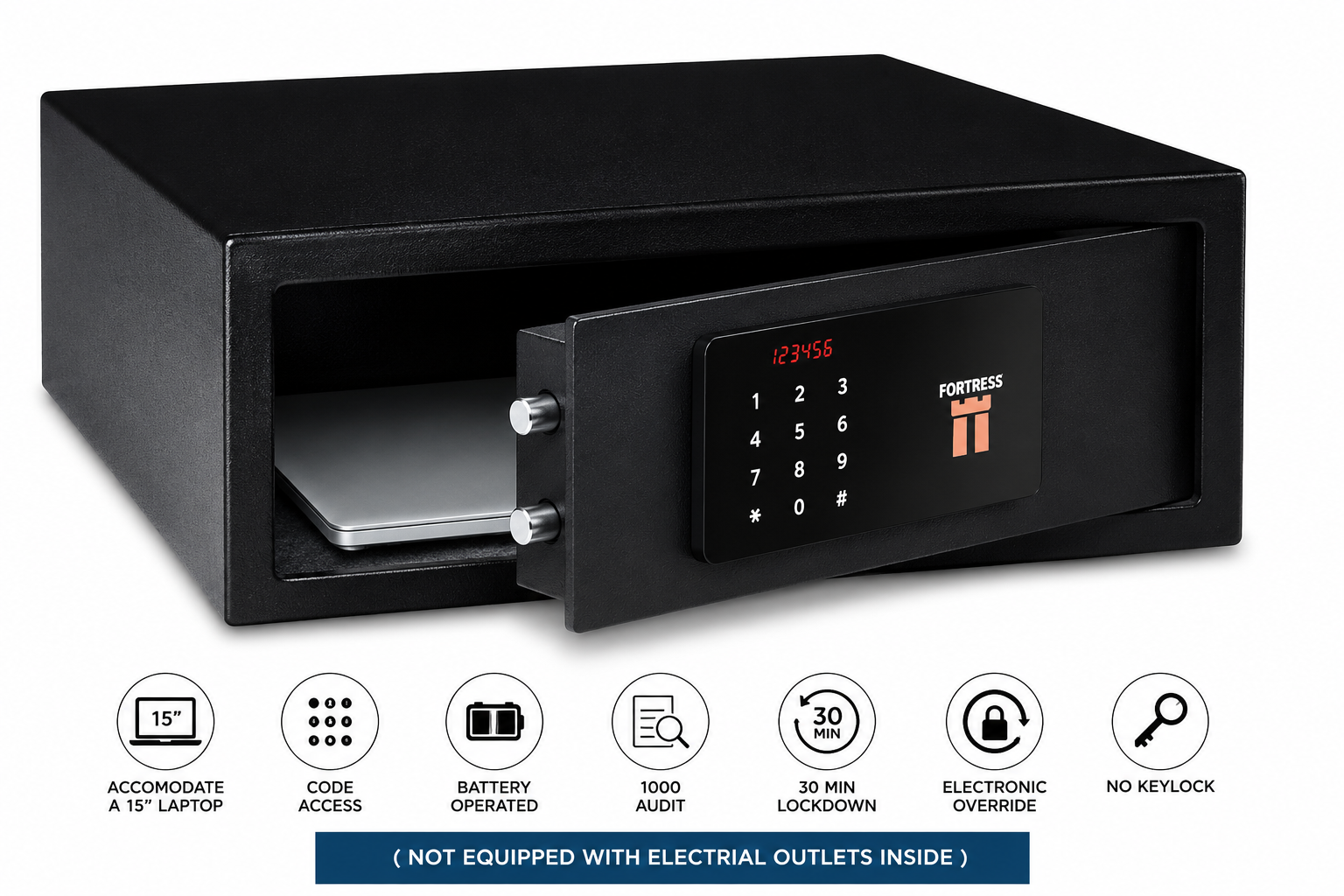 JVD Fortress Plus Swing Door Room Safe for 15 Inch Laptop JVDPSDRS
