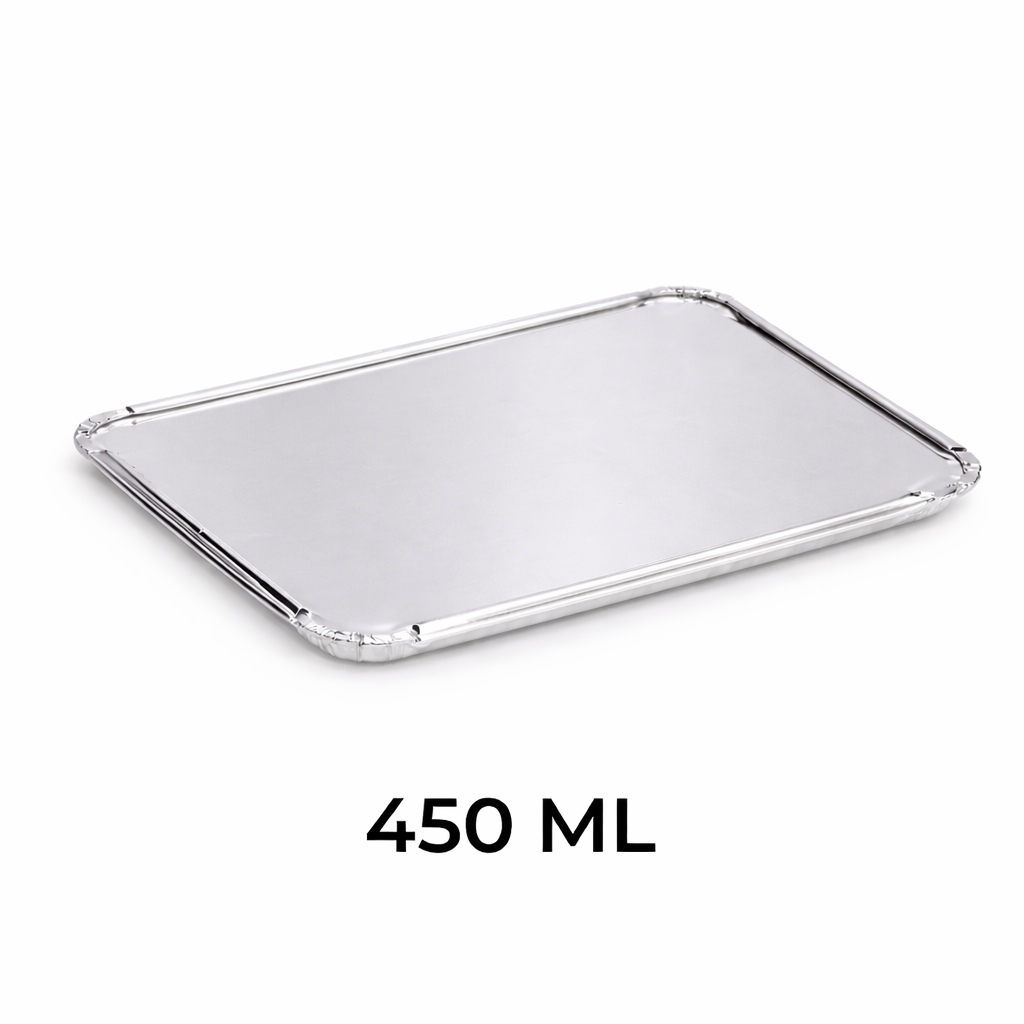 Aluminium Foil Container Lid 450ml (1500 pcs)