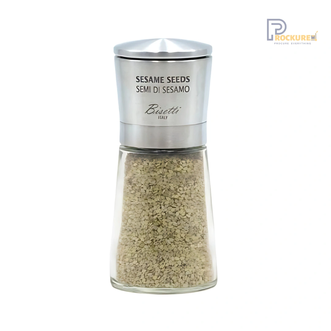 Bisetti La Spezia Sesame Mill 14.5 cm (Glass) | Smooth & Reliable