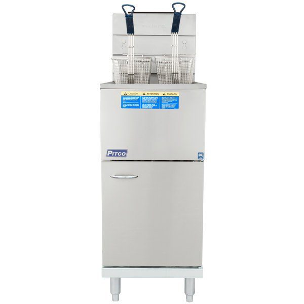 Pitco Gas Fryer 35C+ Stainless Steel Commercial Deep Fryer