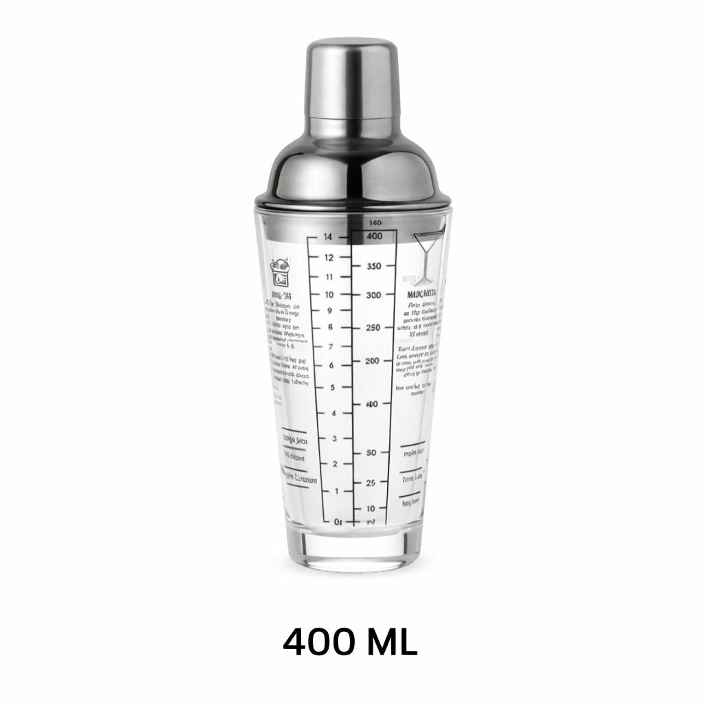 Shaker Glass 400 ML - Stainless Steel Lid