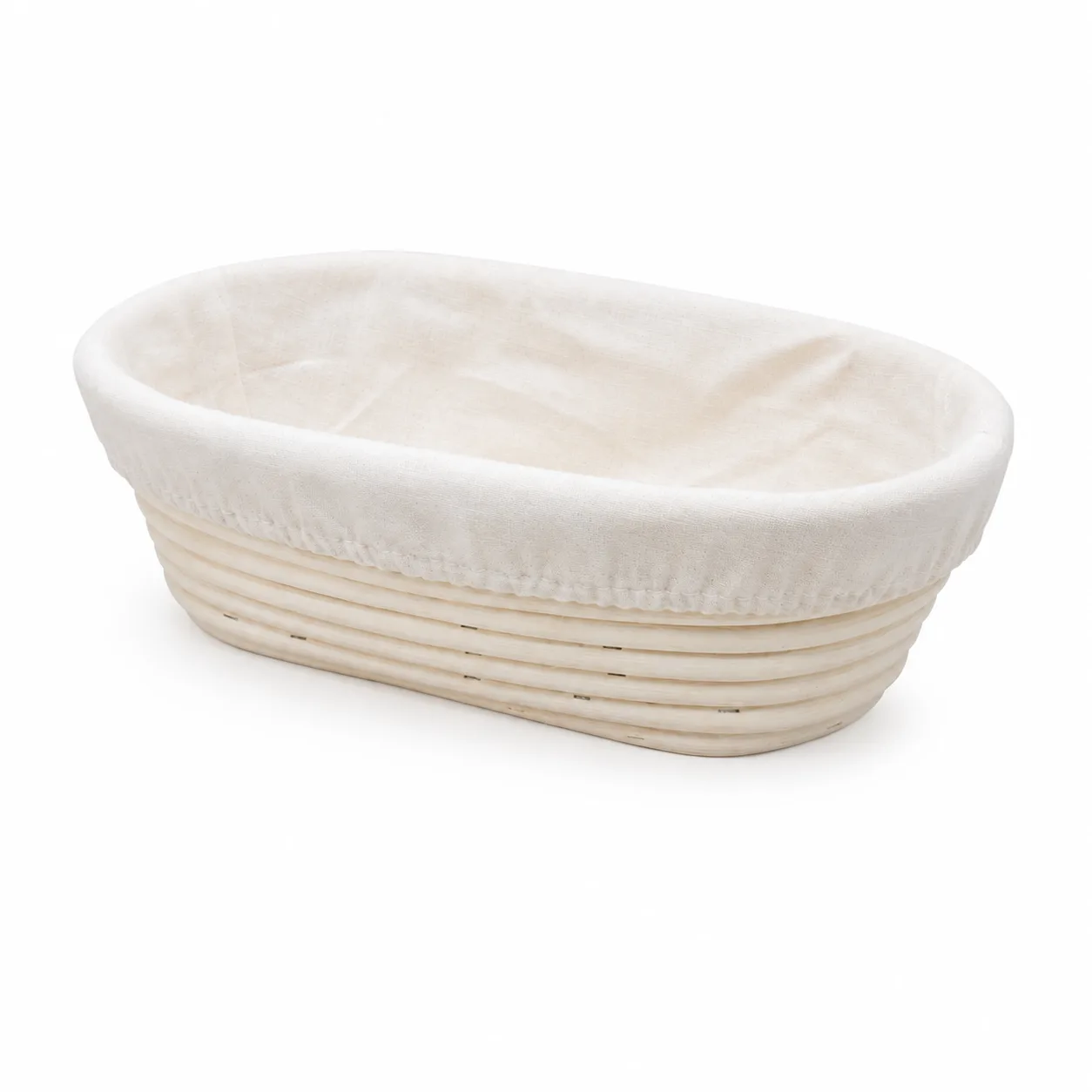 Oval Banneton Proofing Basket 7.8x5.5x3.15 Inch Natural Cane 4