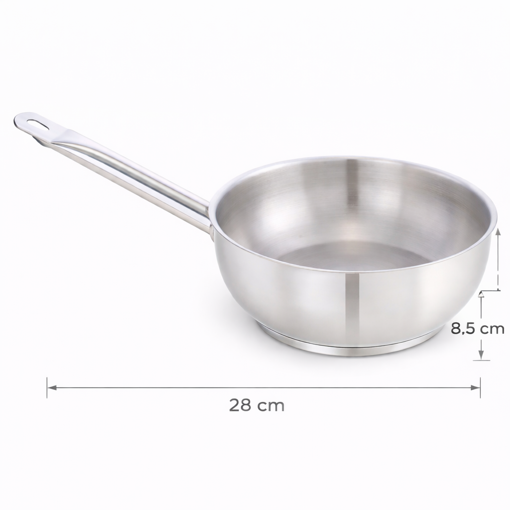 Pradeep Stainless Steel Conical Pan 28 cm