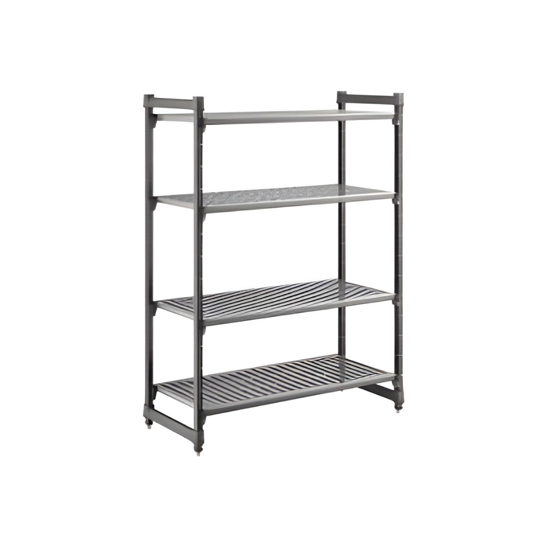 Cambro Camshelving Starter 4-Shelf Stationary Unit 18 × 48 × 72 Inch