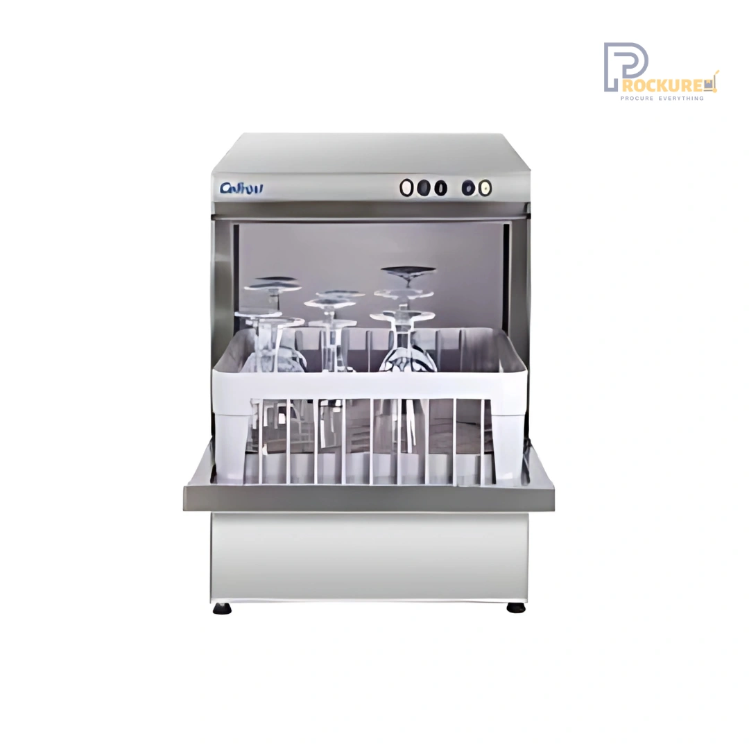 Celfrost B20 Glasswasher | 30 Racks/Hr | Compact Stainless Steel Design