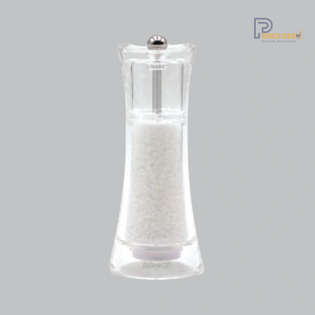 Bisetti Verona Salt Mill 17.5 cm (Acrylic) | Modern & Minimal