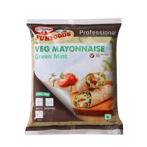 Dr Oetker Funfoods Green Mint Veg Mayonnaise Professional 1 Kg