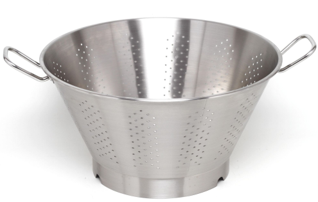Avon 22.5L Stainless Steel Conical Colander for Commercial Kitchen Prep