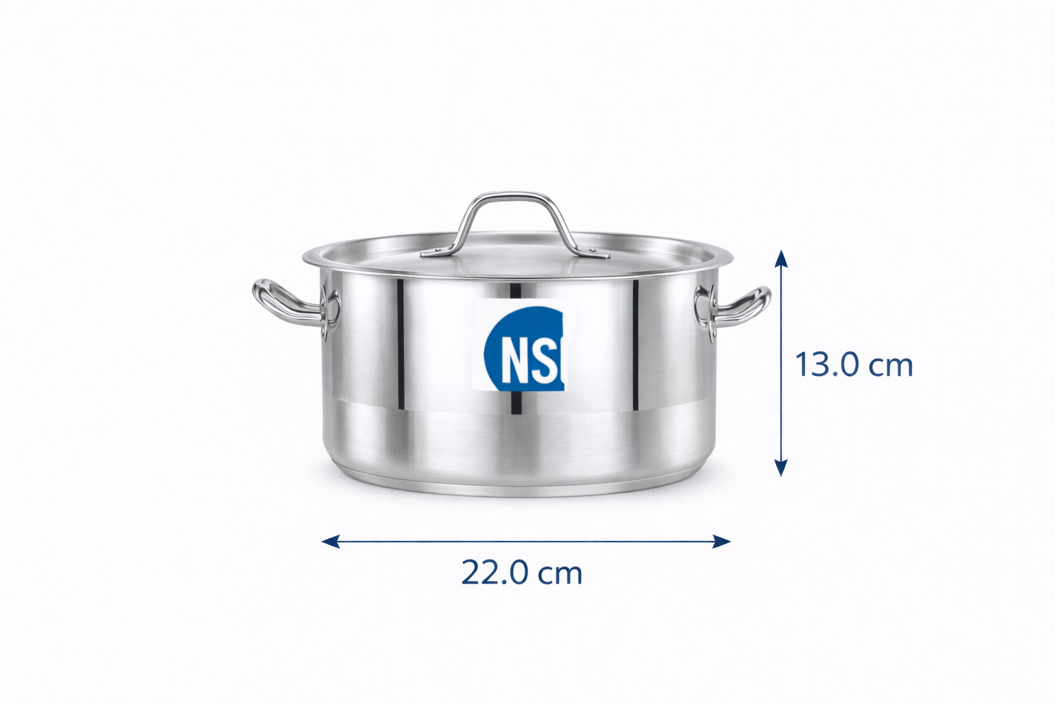 Pradeep Stainless Steel Cookpot 4.5 Litre - CookPot 1/2 Size 22 X 13 CM 7229M/22 2